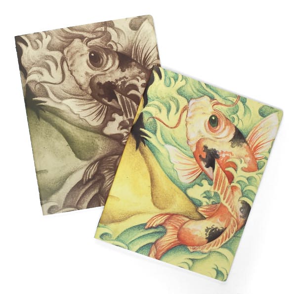 Moleskine Cover Art Ruled Journal by Benamin Barrios, Set of 2