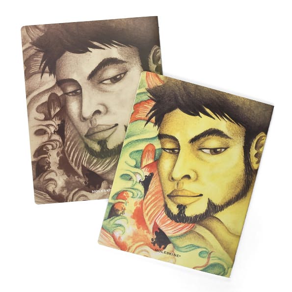 Moleskine Cover Art Ruled Journal by Benamin Barrios, Set of 2