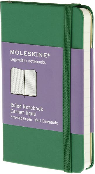 Moleskine Classic Notebook, Extra Small, Ruled, Oxide Green, Hard Cover (2.5 x 4)
