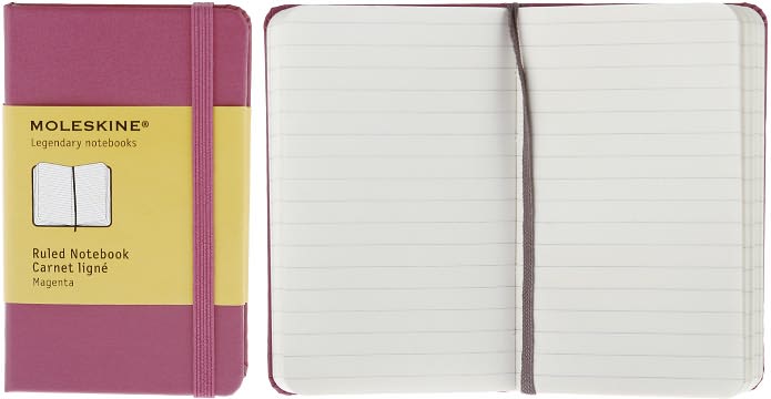 Moleskine Classic Magenta Extra Small Ruled Notebook