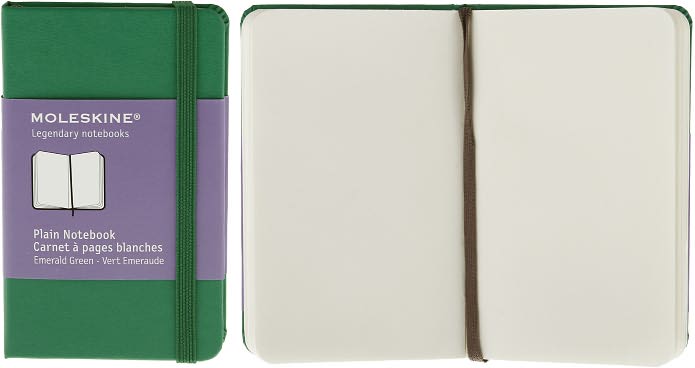 Moleskine Classic Emerald Green Extra Small Plain Notebook