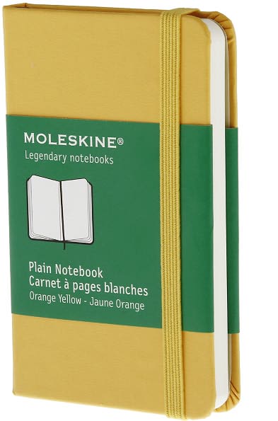 Moleskine Classic Orange Yellow Extra Small Plain Notebook