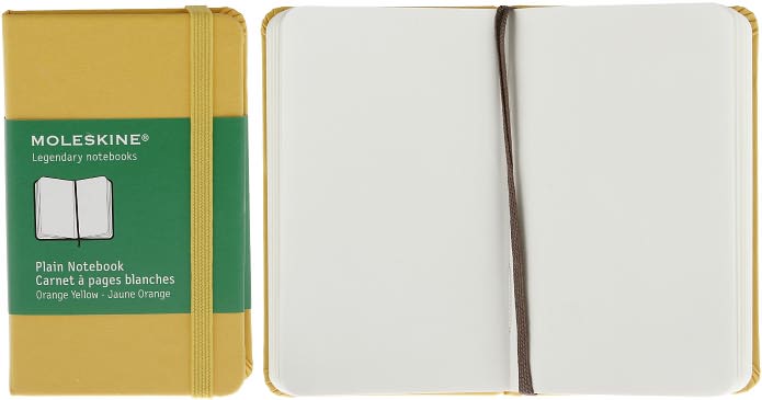 Moleskine Classic Orange Yellow Extra Small Plain Notebook