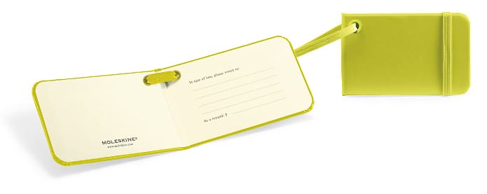 Moleskine Luggage Tag, Lemon Green