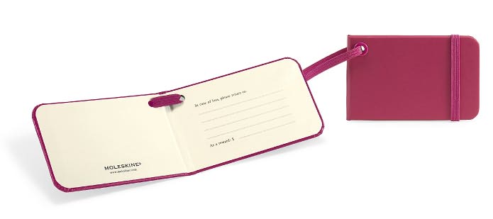 Moleskine Luggage Tag, Magenta (3.75 x 2.25)