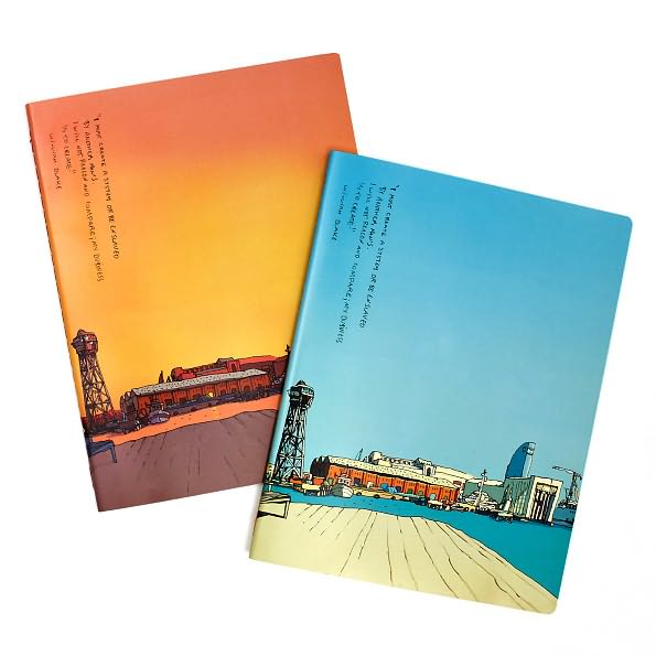 Moleskine Cover Art Ruled Journals by Ricardo Cabral, Set of 2