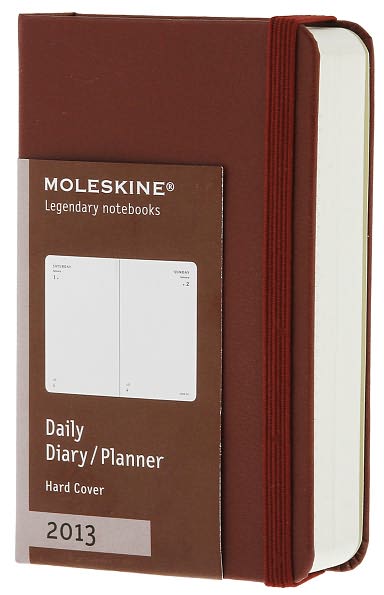 2013 Daily Planner - Extra Small - Bordeaux Red Cover