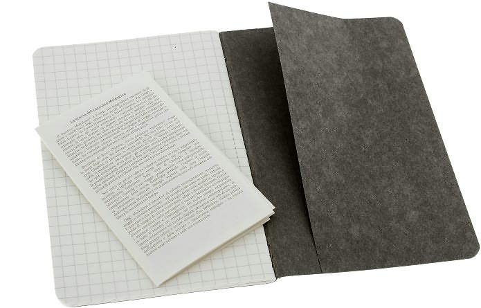 Moleskine Cahier Journal Grey Pocket Square 5.5x3.5