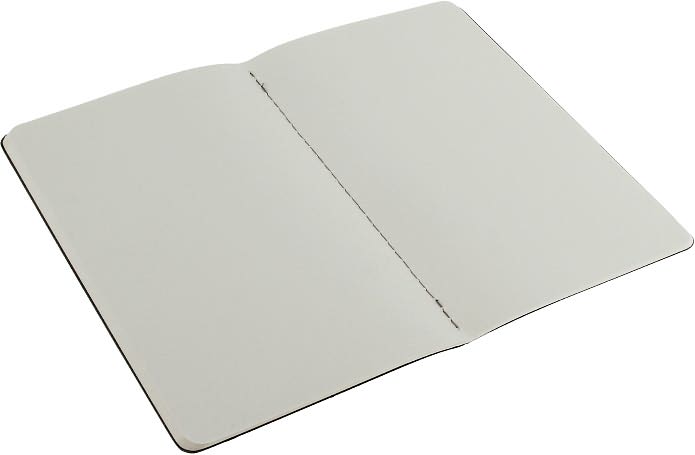 Moleskine Cahier Journal (Set of 3), Large, Plain, Pebble Grey, Soft Cover (5 x