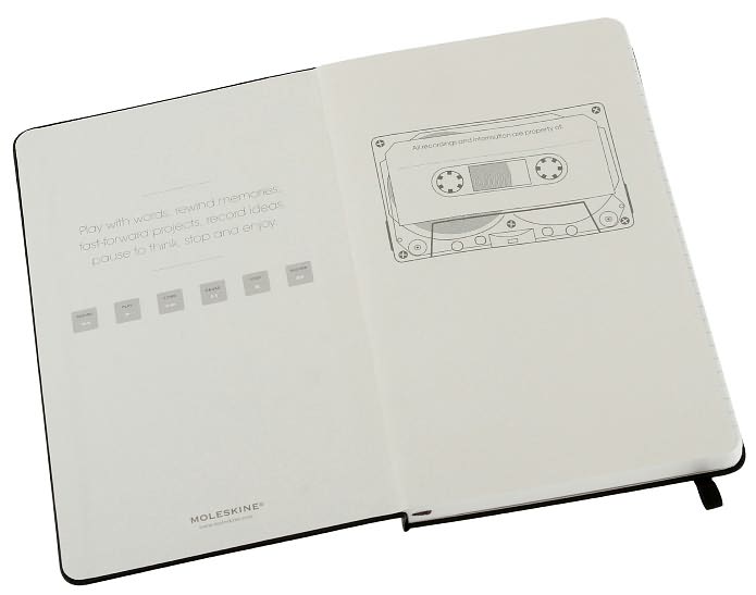 Moleskine Limited Edition Audio Cassette Large Ruled 5x8.25