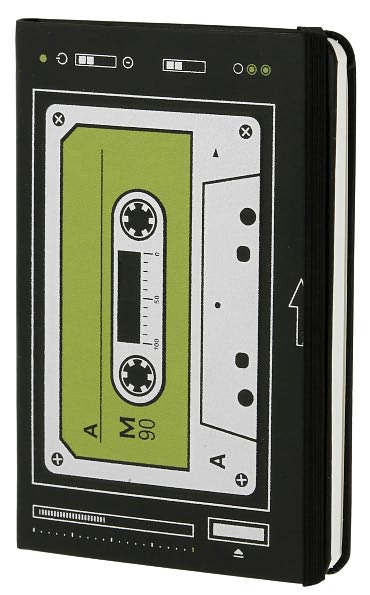 Moleskine Audio Cassette Limited Edition Notebook, Pocket, Plain, Black, Hard Cover (3.5 x 5.5)