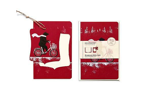 Moleskine Ornament Note Cards Cycling Bear Large