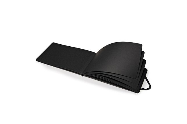 Moleskine Art Plus Black Page Album, Large, Black, Hard Cover (5 X 8.25)