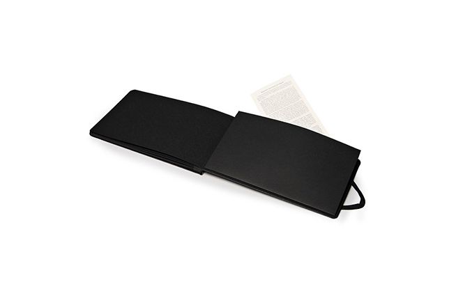 Moleskine Art Plus Black Page Album, Large, Black, Hard Cover (5 X 8.25)
