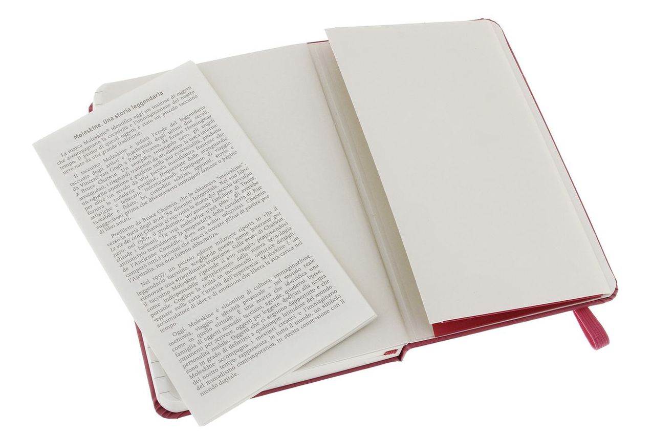 Moleskine Classic Pocket Ruled Magenta Notebook