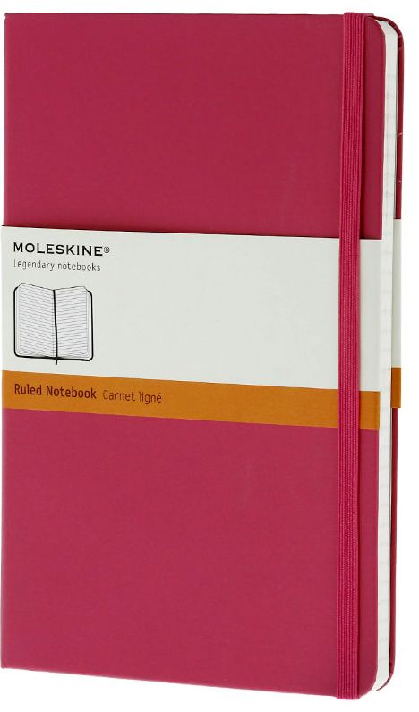 Moleskine Classic Large Ruled Magenta Notebook