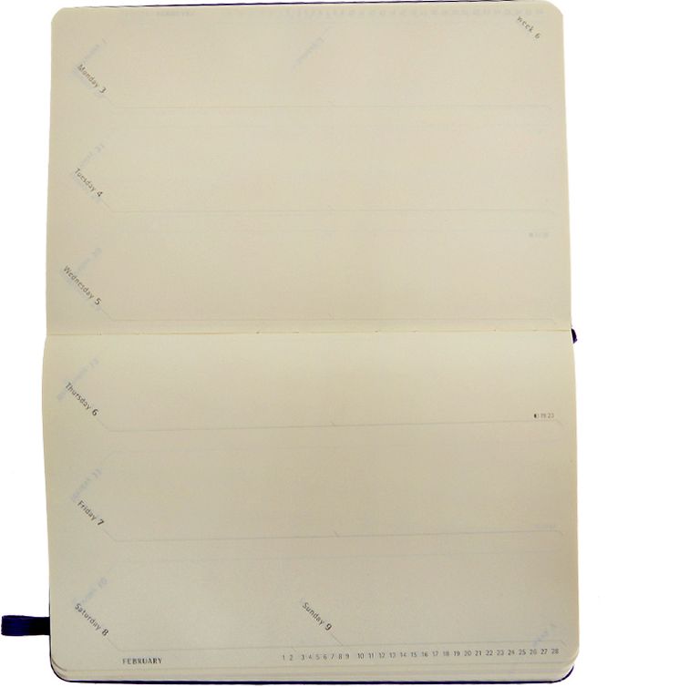 2014 18 Month Planner - Weekly -Turntable - Pocket - Brilliant Violet - Hard Cover