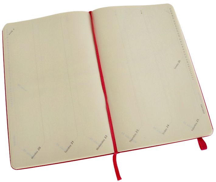 2014 18 Month Planner - Weekly - Turntable - Large - Magenta - Hard Cover