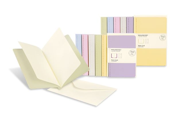 Moleskine Messages Note Card, Pocket, Plain, Tea Green, Soft Cover (3.5 x 5.5)