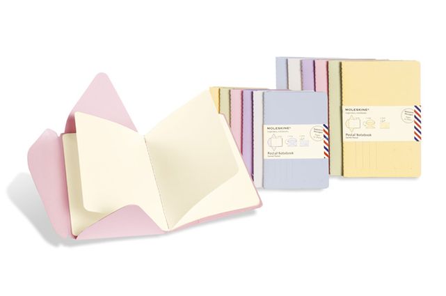 Moleskine Messages Postal Notebook, Pocket, Plain, Peach Blossom Pink, Soft Cover (3.5 x 5.5)