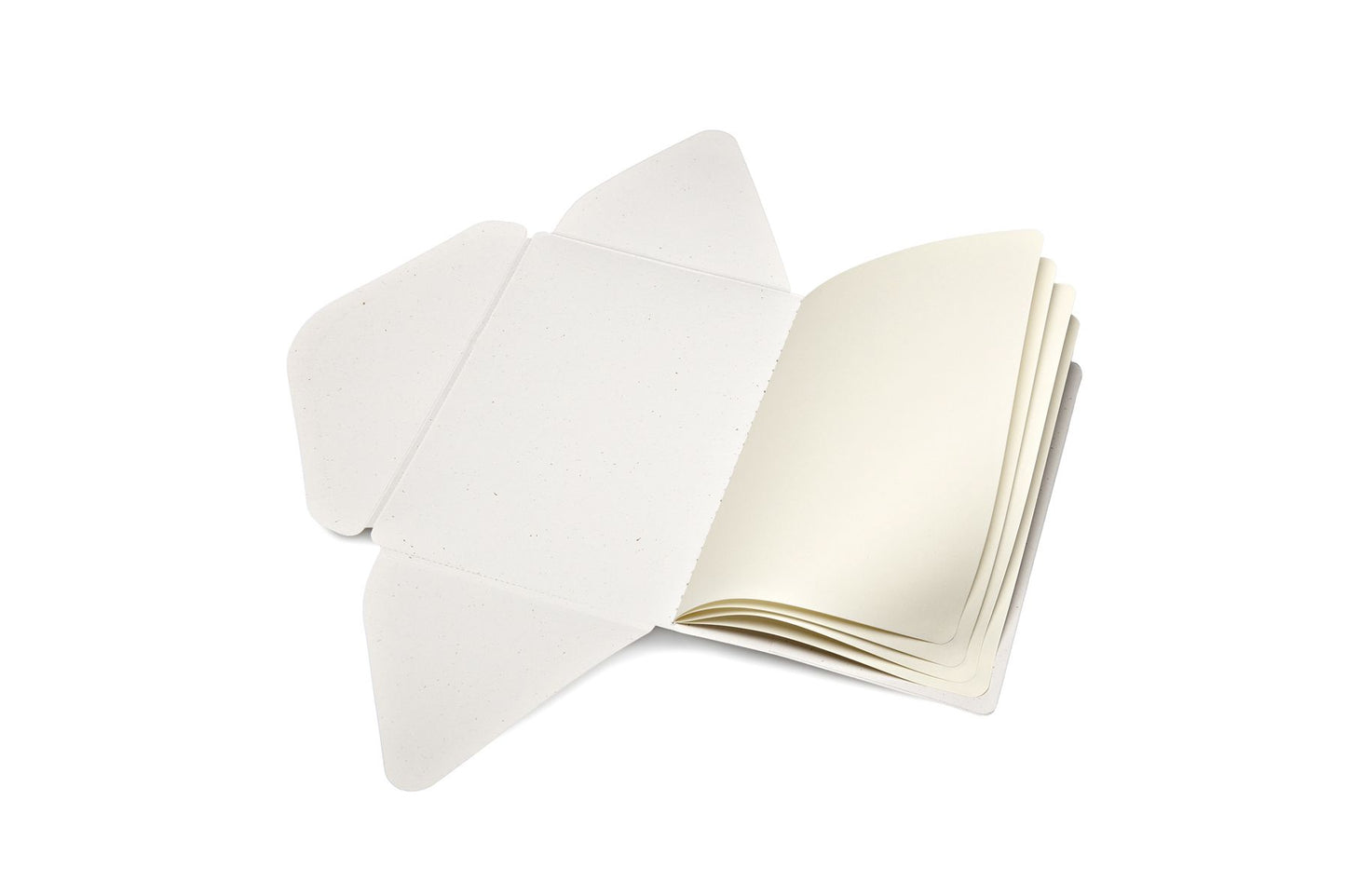Moleskine Messages Postal Notebook, Large, Plain, Almond White, Soft Cover (4.5 x 6.75)