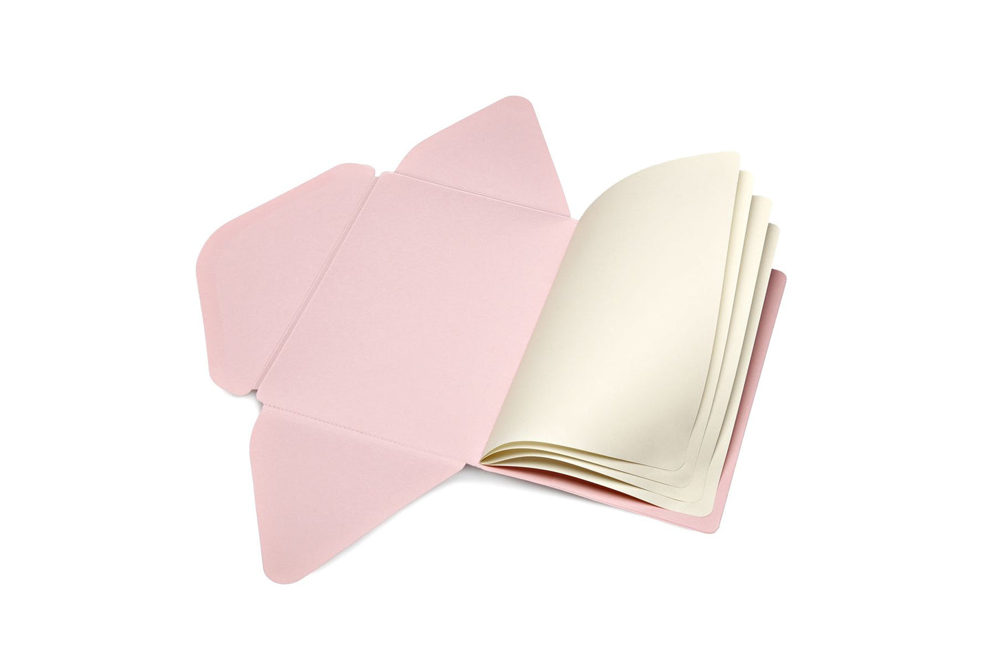 Moleskine Messages Postal Notebook, Large, Plain, Peach Blossom Pink, Soft Cover (4.5 x 6.75)