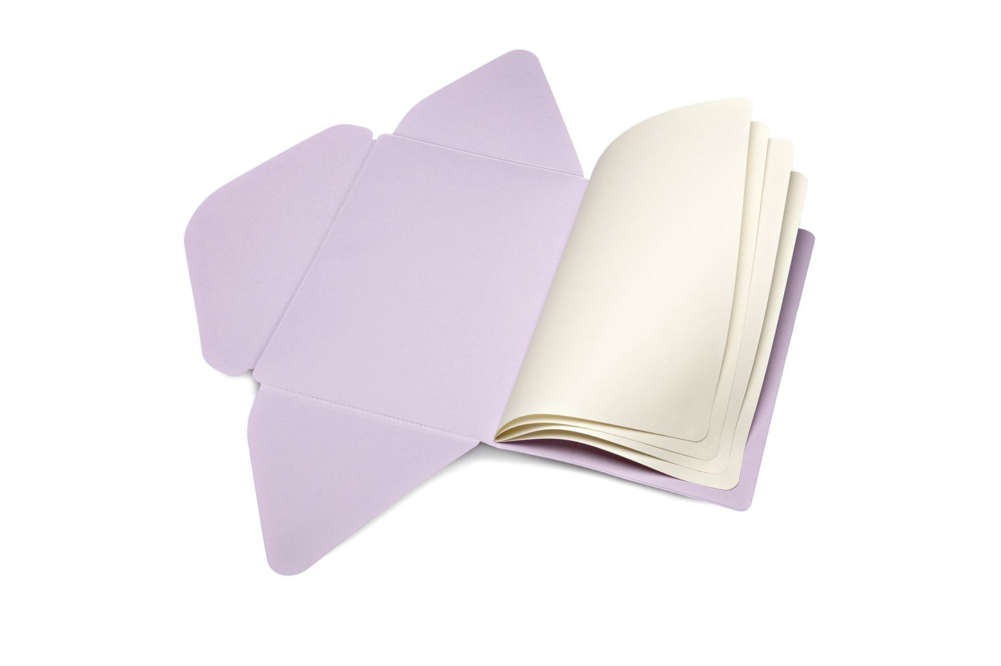 Moleskine Messages Postal Notebook, Large, Plain, Persian Lilac, Soft Cover (4.5 x 6.75)