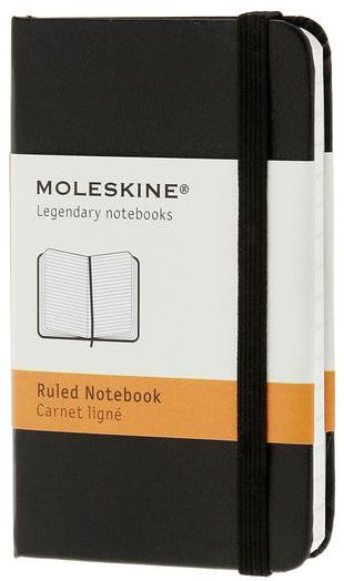 Moleskine Classic Black Extra Small Ruled Notebook