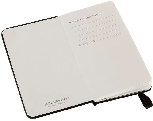 Moleskine Classic Black Extra Small Ruled Notebook