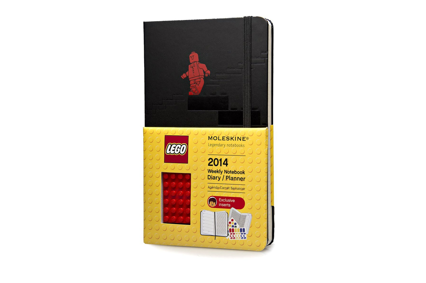 2014 12 Month Limited Edition Planner - Lego - Weekly Notebook - Large - Black - Hard Cover