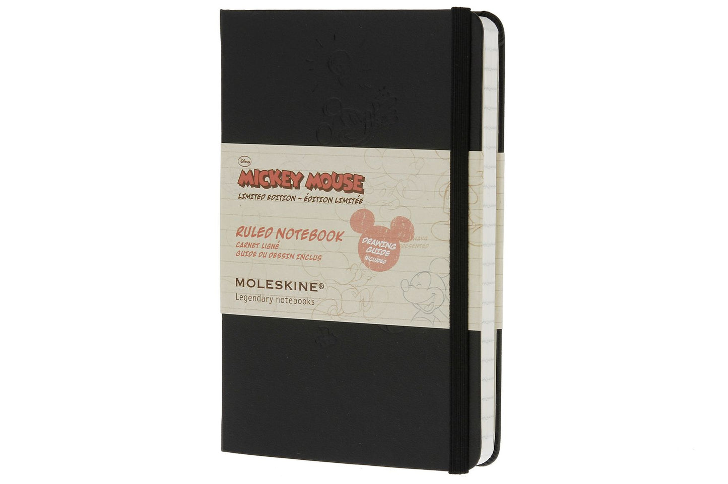 Moleskine Mickey Mouse Limited Edition Notebook, Pocket, Ruled, Black, Hard Cover (3.5 x 5.5)