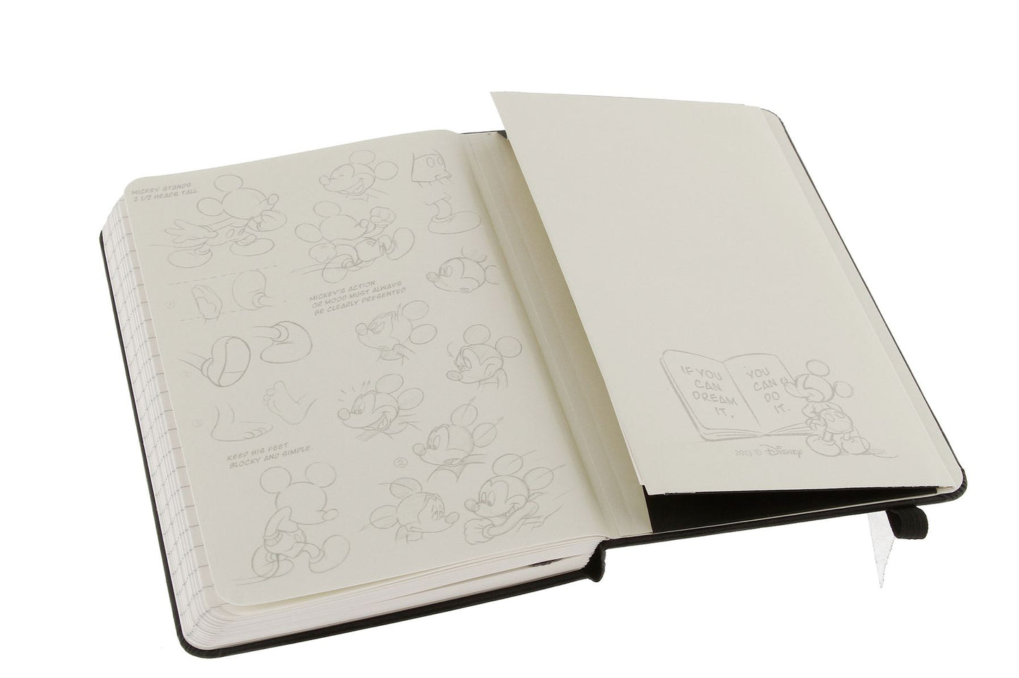 Moleskine Mickey Mouse Limited Edition Notebook, Pocket, Ruled, Black, Hard Cover (3.5 x 5.5)