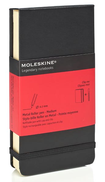 Moleskine Metal Roller Pen, Medium 0.7 mm