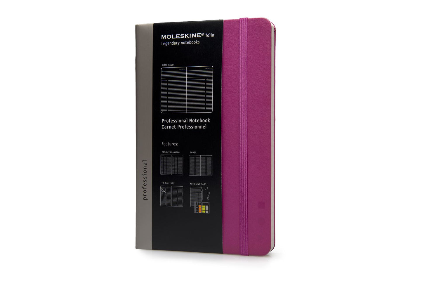 Moleskine Folio Professional Notebook, Large, Magenta, Hard Cover (5 x 8.25)