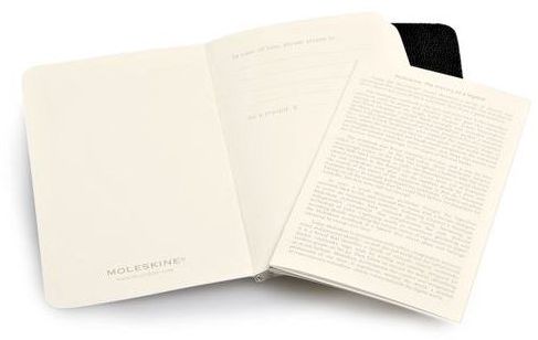 Moleskine Volant Notebook (Set of 2 ), Extra Small, Ruled, Black, Soft Cover (2.5 X 4)