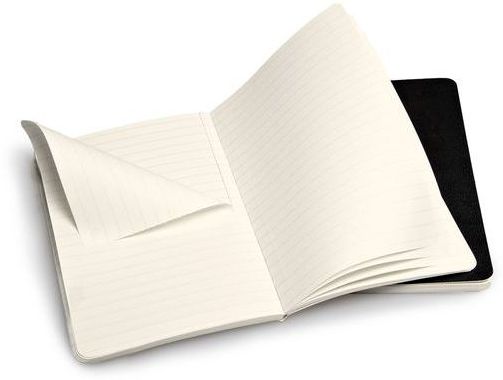 Moleskine Volant Black Pocket Ruled Notebook, Set of 2