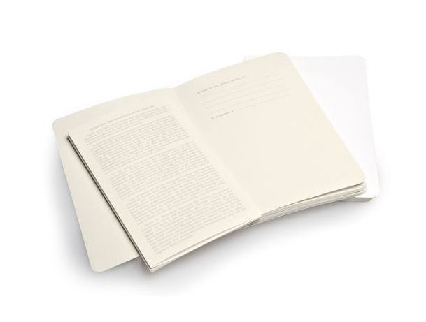 Moleskine Volant White Pocket Ruled Notebook, Set of 2