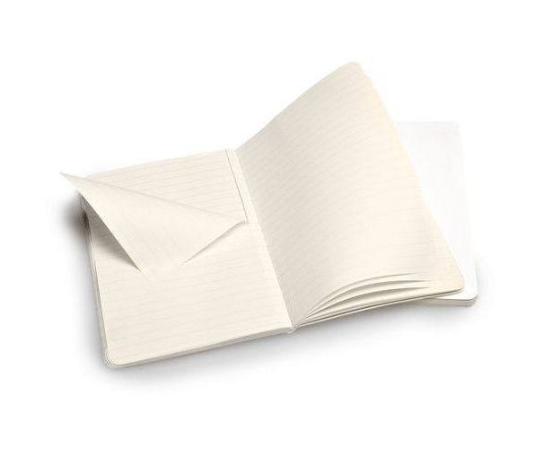 Moleskine Volant White Pocket Ruled Notebook, Set of 2