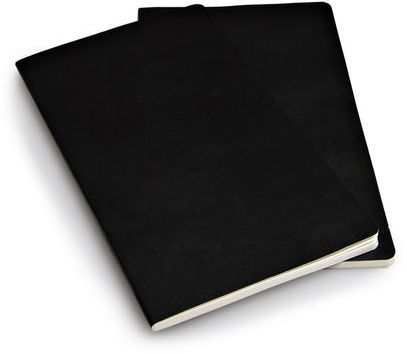 Moleskine Volant Black Large Ruled Notebook, Set of 2