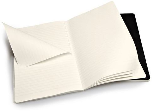Moleskine Volant Black Large Ruled Notebook, Set of 2