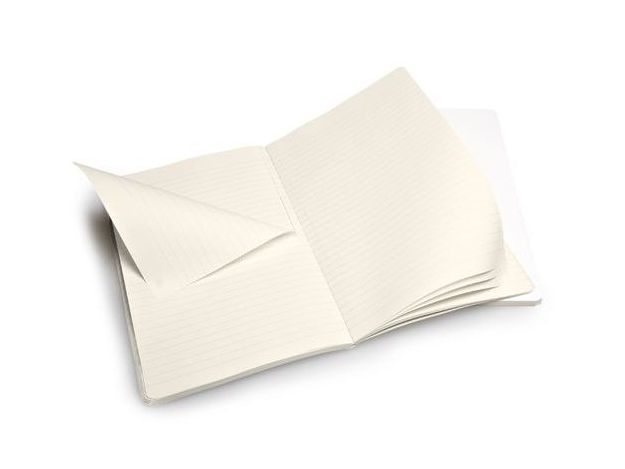Moleskine Volant White Large Ruled Notebook, Set of 2