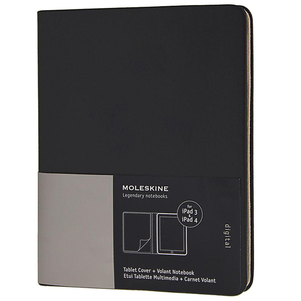 Moleskine iPad 3 & 4 Cover, Slim, Black (7 X 9 X 1)