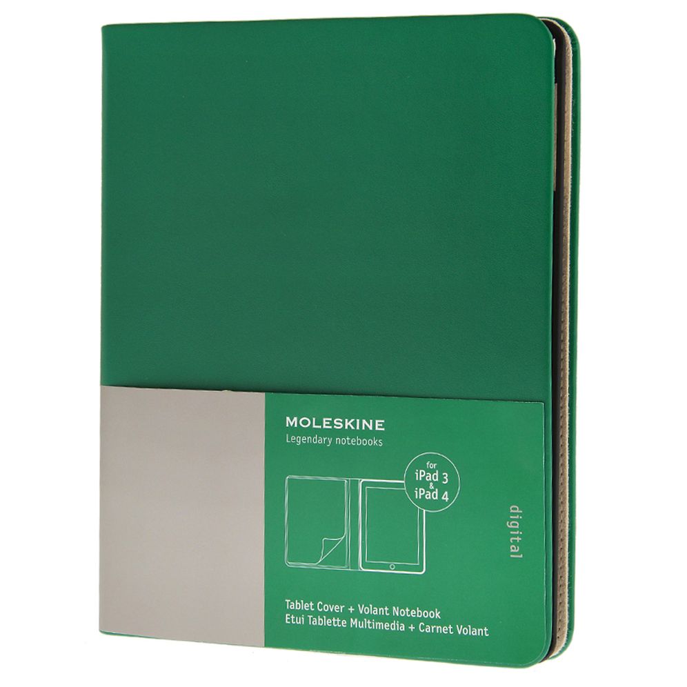 Moleskine iPad 3 & 4 Cover, Slim, Oxide Green (7 X 9 X 1)