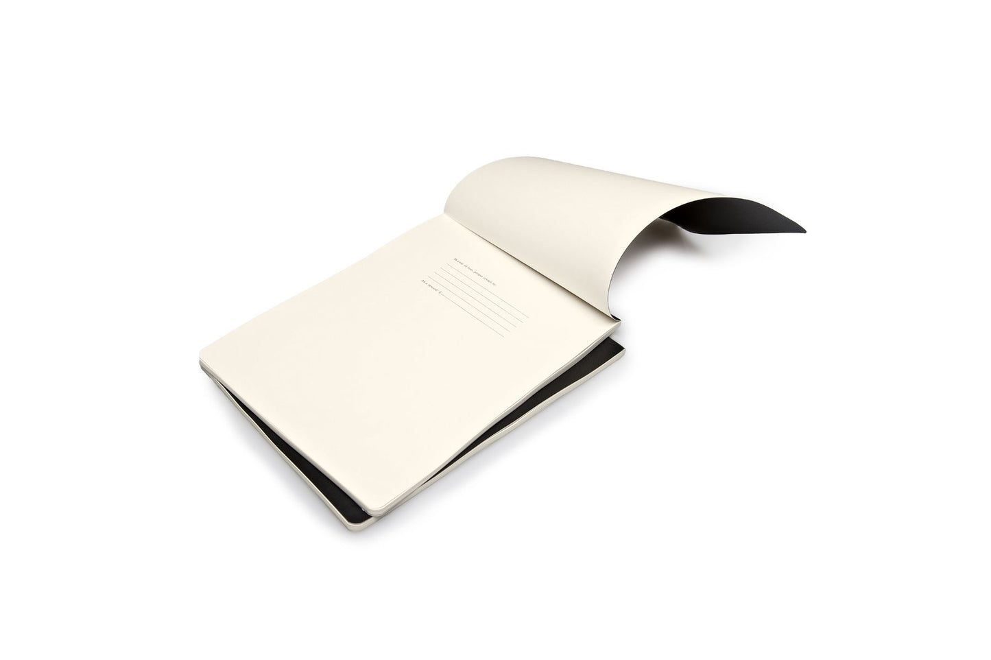 Moleskine Volant Reporter Refill Notebook for iPad, Plain, (Set of 2), Black (7 X 9)