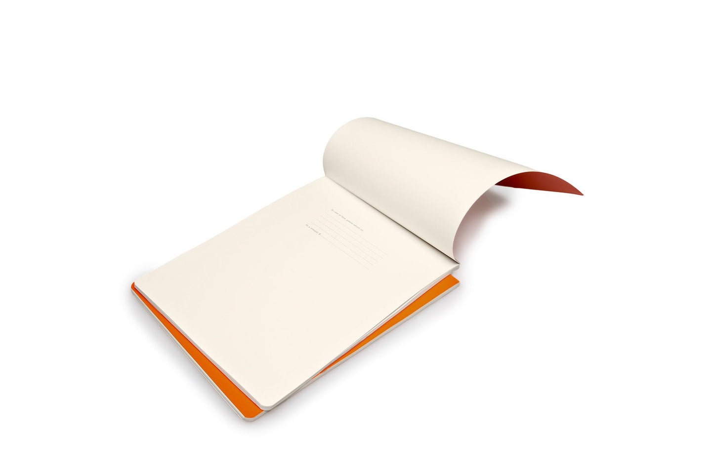 Moleskine Volant Reporter Refill Notebook for iPad, Plain, (Set of 2), Cadmium Orange (7 X 9)