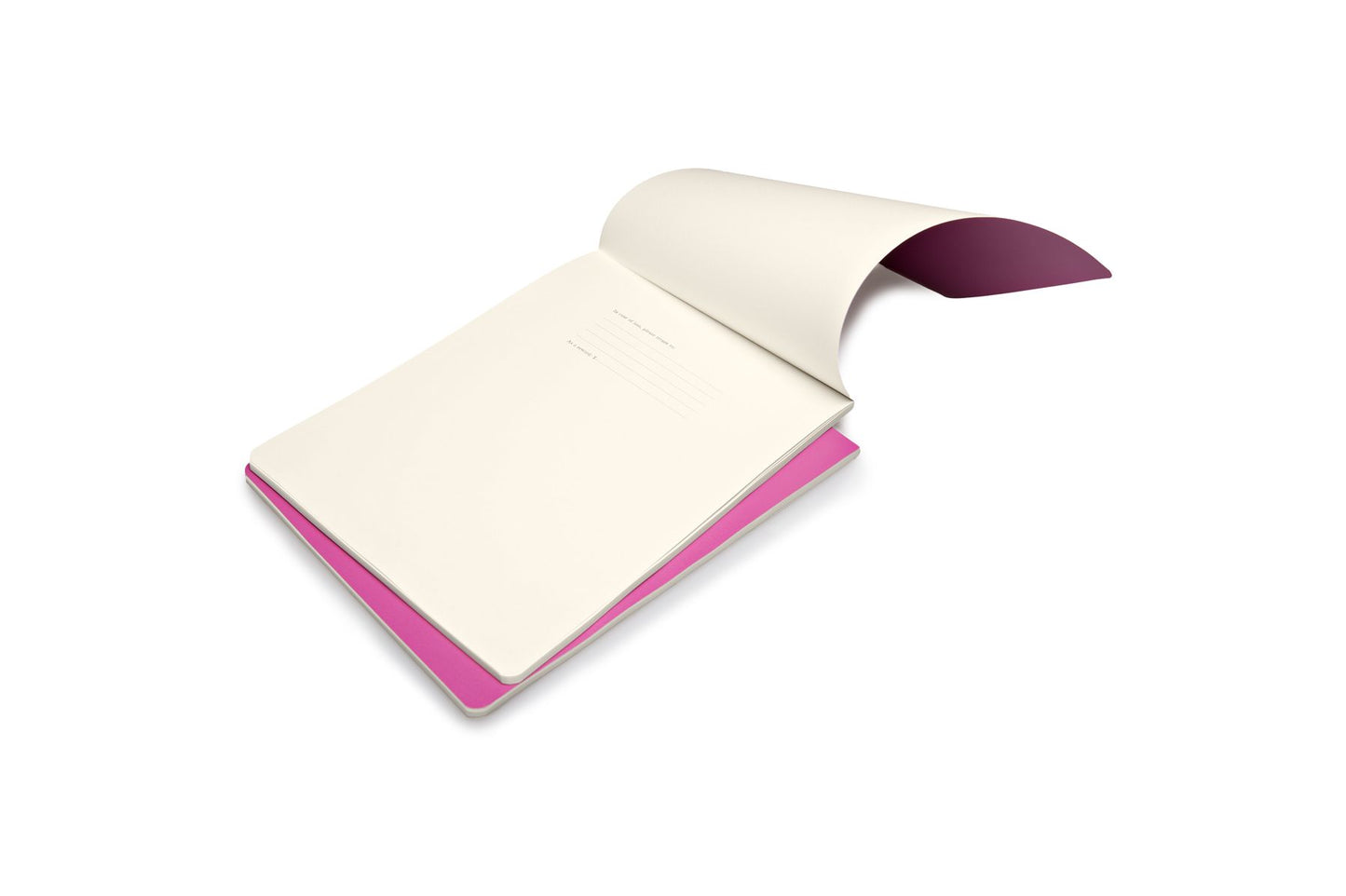 Moleskine Volant Reporter Refill Notebook for iPad, Plain, (Set of 2), Magenta (7 X 9)