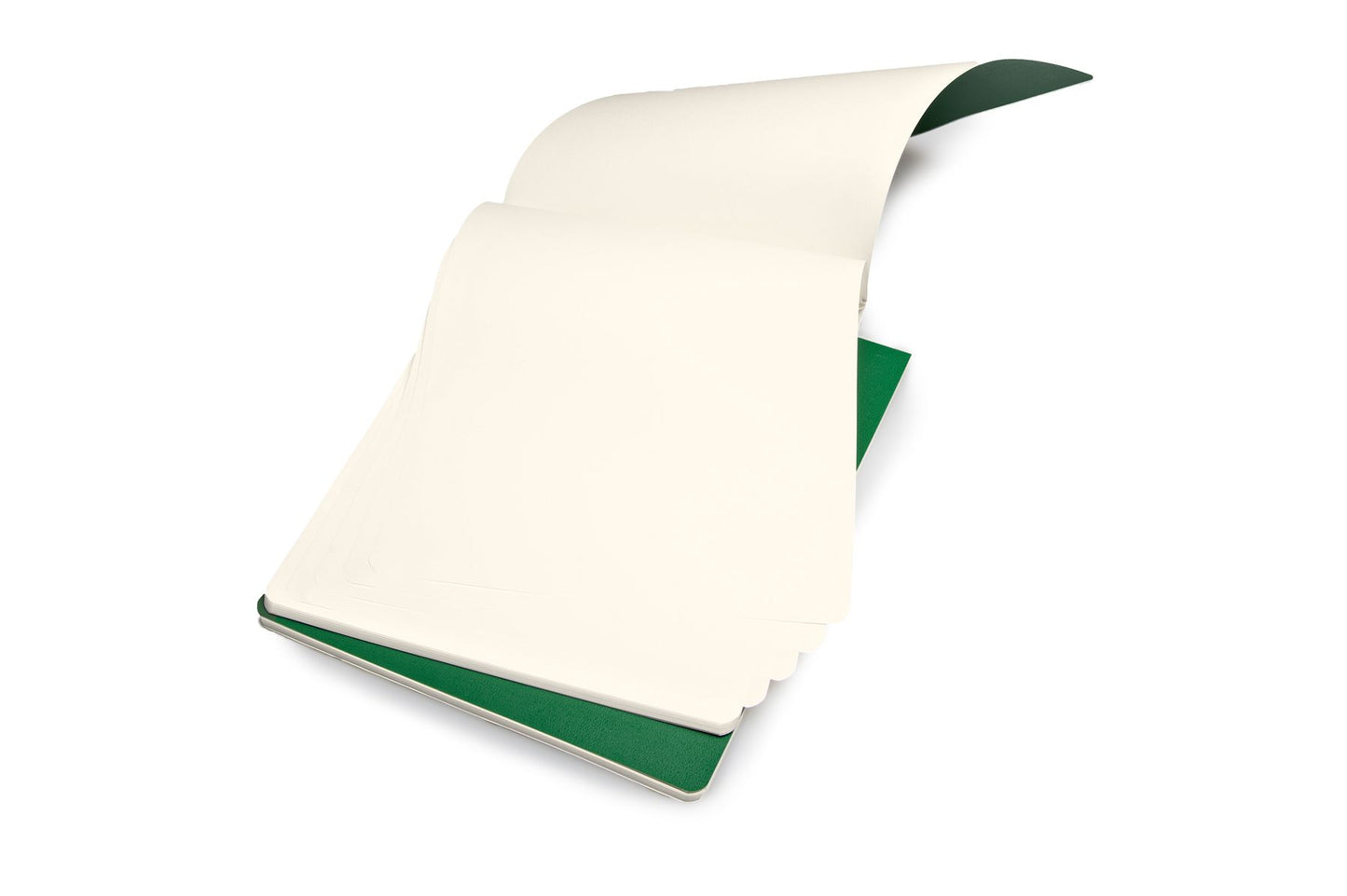 Moleskine Volant Reporter Refill Notebook for iPad, Plain, (Set of 2), Oxide Green (7 x 9)