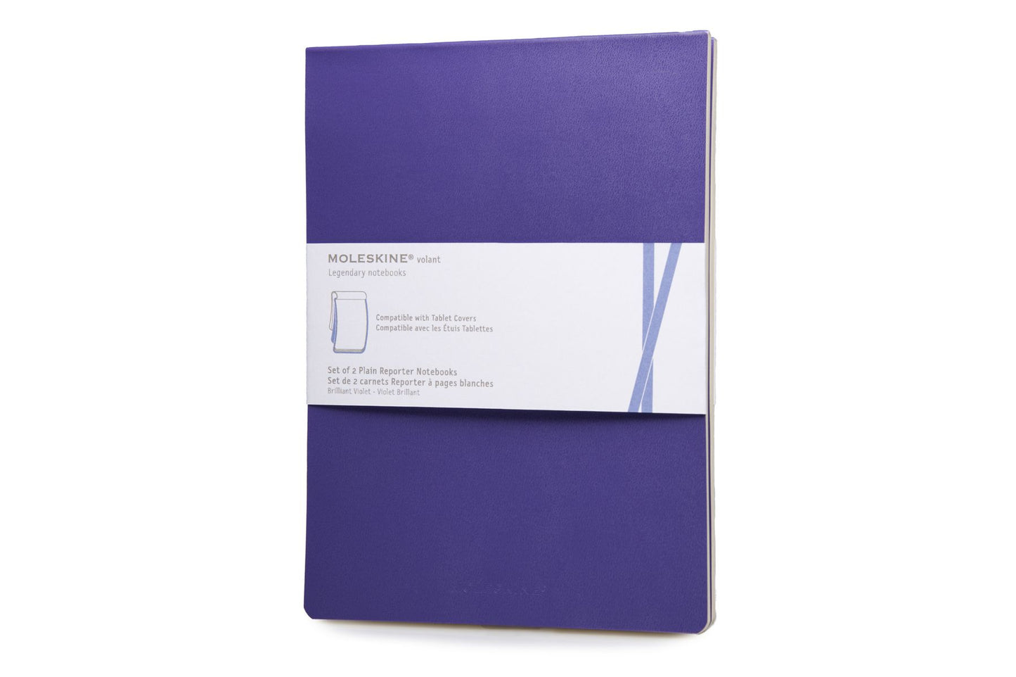 Moleskine Volant Reporter Refill Notebook for iPad, Plain, (Set of 2), Brilliant Violet (7 X 9)