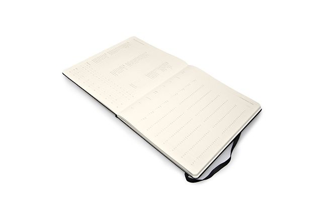 Moleskine 2015 Action Planner, Vertical, 12 Month, Extra Large, Black, Hard Cover (7.5 X 10)