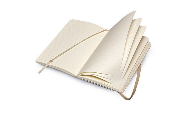 Moleskine Classic Colored Notebook, Pocket, Ruled, Khaki Beige, Soft Cover (3.5 x 5.5)